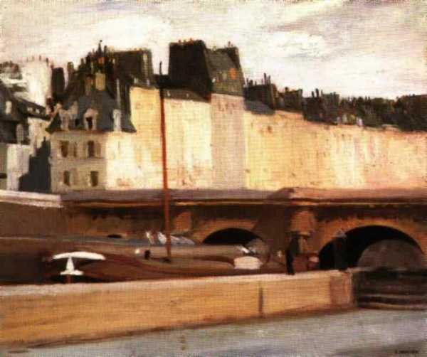 Edward Hopper Le pont neuf 1909 A4 Photo Print