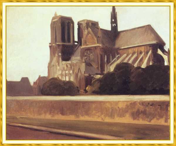 Edward Hopper Notre Dame No2 A4 Photo Print