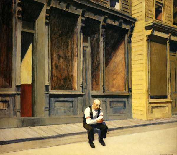 Edward Hopper Sunday A4 Photo Print