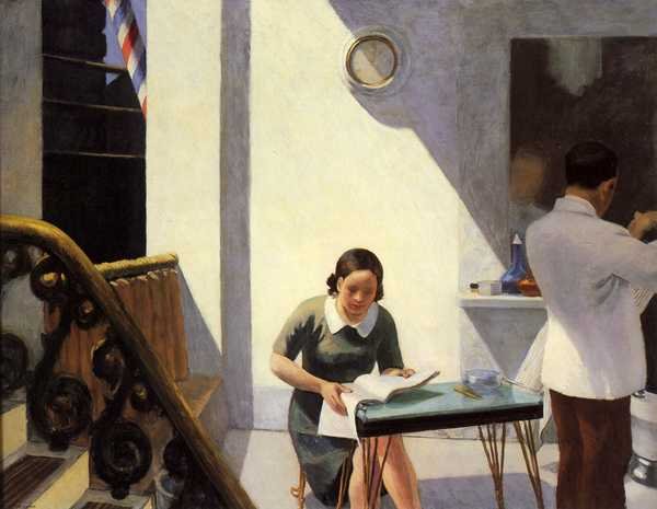 Edward Hopper The Barber Shop A4 Photo Print