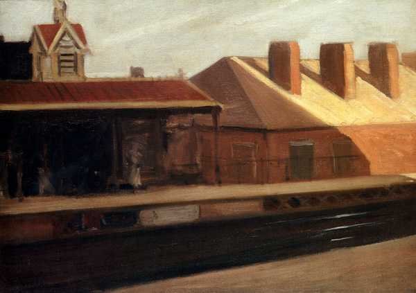 Edward Hopper The El Station A4 Photo Print