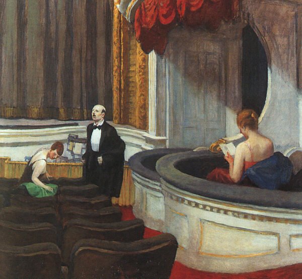 Edward Hopper Two on the Aisle A4 Photo Print