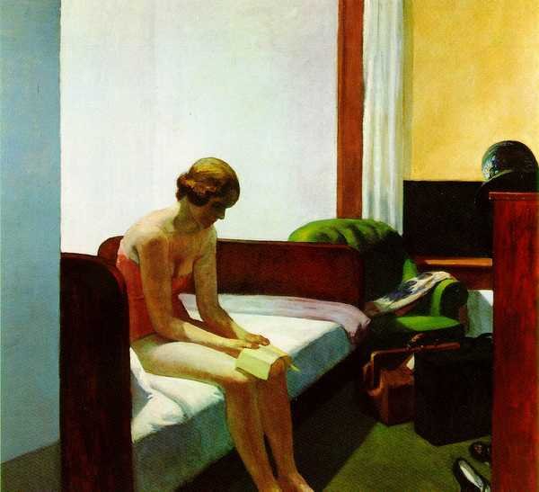 Edward Hopper hotel room A4 Photo Print
