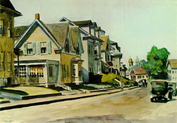 Edward Hopper prospect street A4 Photo Print