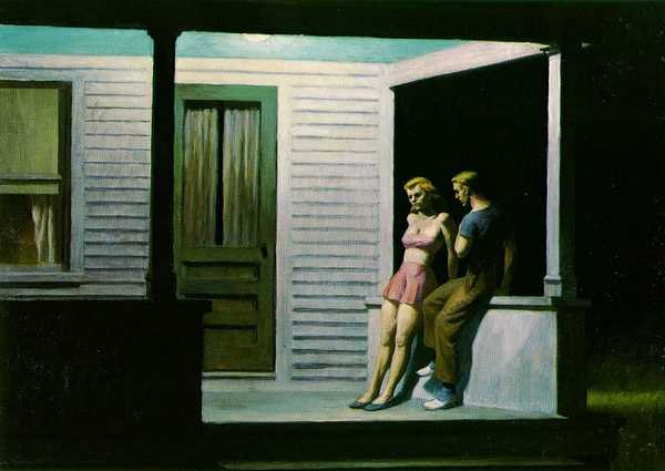 Edward Hopper summer evening A4 Photo Print