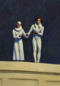 Edward Hopper two comedians CROP A4 Photo Print