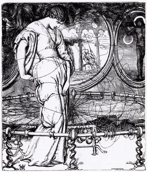 Edward Moxon Hunt Shalott A4 Photo Print