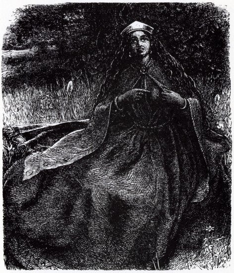 Edward Moxon Millais Dream A4 Photo Print