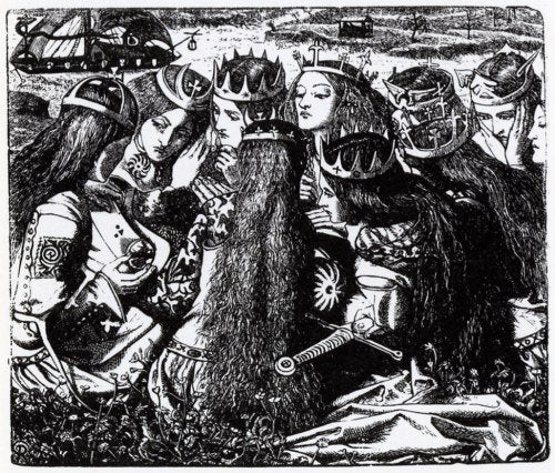 Edward Moxon Rossetti Art A4 Photo Print