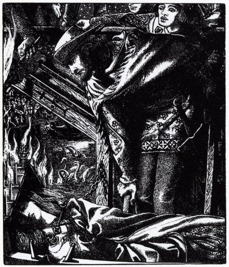 Edward Moxon Rossetti Shalott A4 Photo Print
