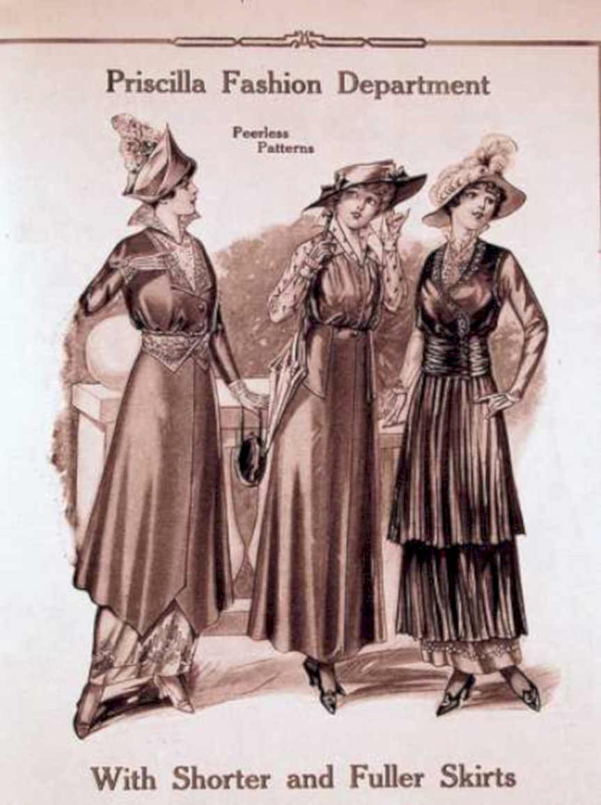 Edwardian Patterns Skirts Vintage Retro Advert Ads A4 Photo Print