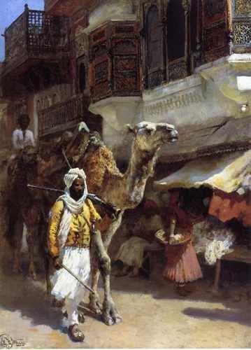 Edwin Lord Weeks Man Leading A Camel A4 Photo Print