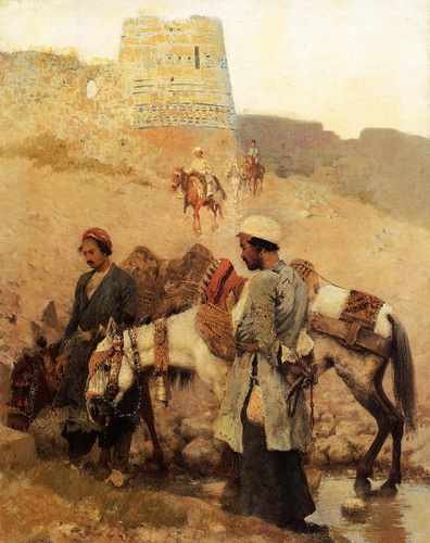 Edwin Lord Weeks Traveling In Persia A4 Photo Print