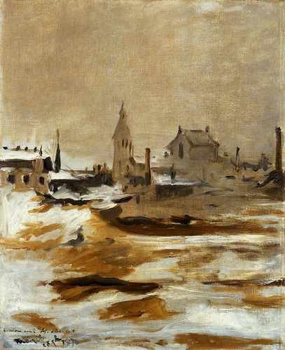 Effect Of Snow At Petit Montrouge 1870 A4 Photo Print