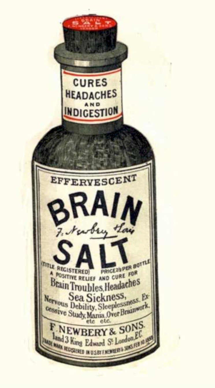 Effervescent Brain Salt 1 Vintage Retro Advert Ads A4 Photo Print