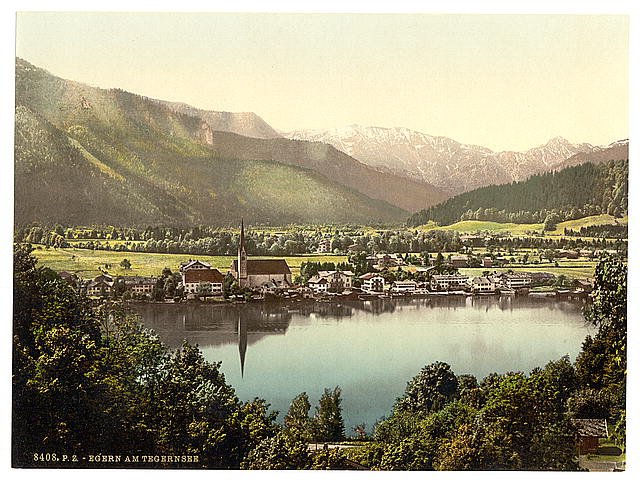 Egern Tegernsee Upper Bavaria Vintage A4 Photo Print