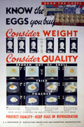 Egg Grades Usa Vintage Retro Advert Poster A4 Photo Print