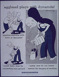 Egghead Dynamite Poster Vintage Retro Advert Poster A4 Photo Print