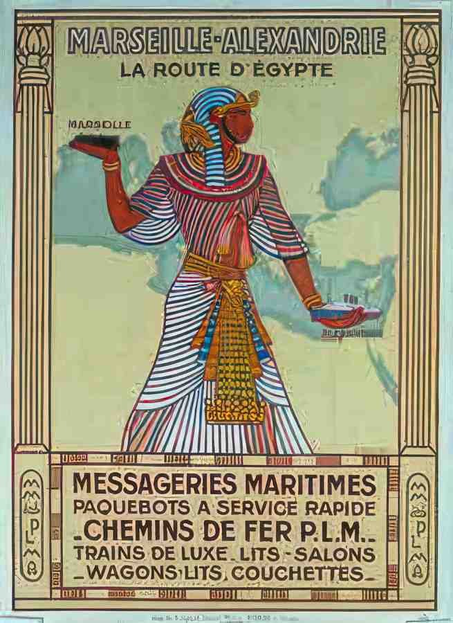 Egypte Vintage Advert A4 Photo Print