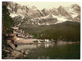 Eibsee general view I Upper Bavaria Vintage A4 Photo Print