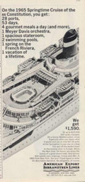 Eiffel Tower Cruise Vintage Retro Advert Ads A4 Photo Print