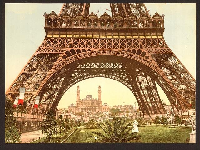 Eiffel Tower III Exposition Universal 1900 Paris Vintage A4 Photo Print
