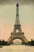  Eiffel Tower c1907 Vintage A4 Photo Print