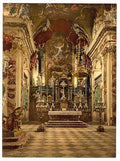 Einsiedeln altar in  Pilgrams Church Lake Lucerne Vintage A4 Photo Print