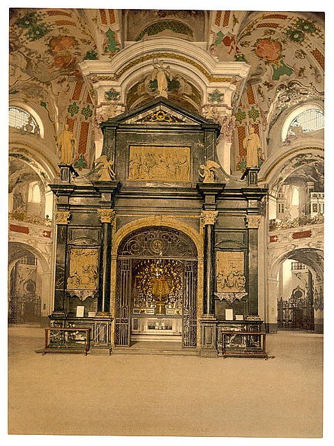 Einsiedeln the chapel Lake Lucerne Vintage A4 Photo Print