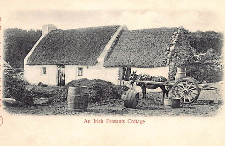 Eire Ireland An Irish Peasants Cottage Vintage A4 Photo Print