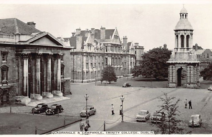 Eire Ireland Dublin Quadrangle Campanile Trinity College Vintage A4 Photo Print