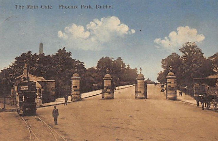 Eire Ireland Dublin The Main Gate Phoenix Park Vintage A4 Photo Print