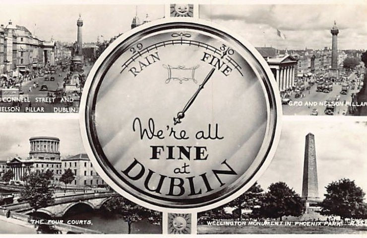 Eire Ireland Dublin We Re All Fine Vintage A4 Photo Print