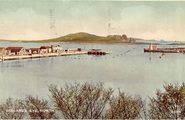 Eire Ireland Howth Irelands Eye Vintage A4 Photo Print