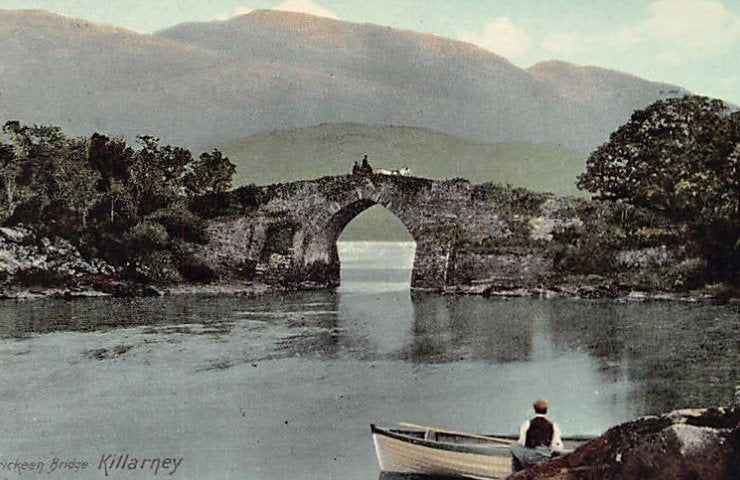 Eire Ireland Killarney Brickeen Bridge Vintage A4 Photo Print