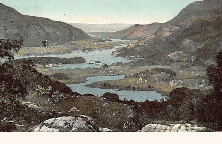 Eire Ireland Killarney Lakes From Kenmare Road Vintage A4 Photo Print