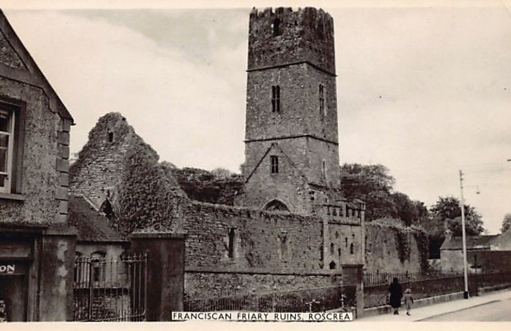 Eire Ireland Roscrea Franciscan Friary Ruins Vintage A4 Photo Print