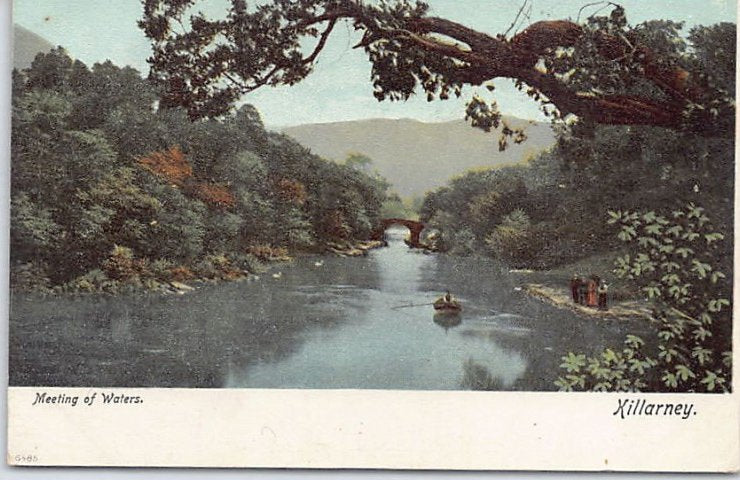 Eire Killarney Kerry Meeting Of Waters Vintage A4 Photo Print