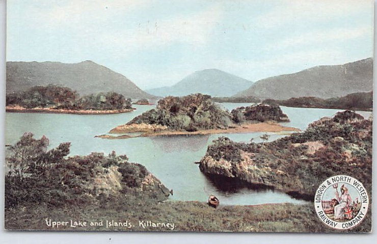 Eire Killarney Kerry Upper Lake And Islands Vintage A4 Photo Print