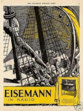 Eisemann Sailing Ship Vintage Retro Advert Ads A4 Photo Print