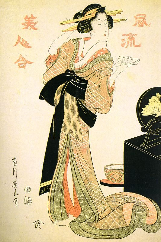 Eizan Kikukawa Japanese 1787 18671 Art A4 Photo Print