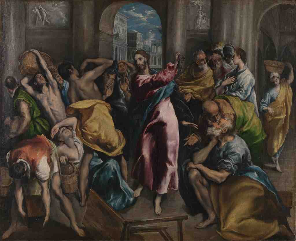 El Greco Christ driving the Traders from the Temple A4 Photo Print