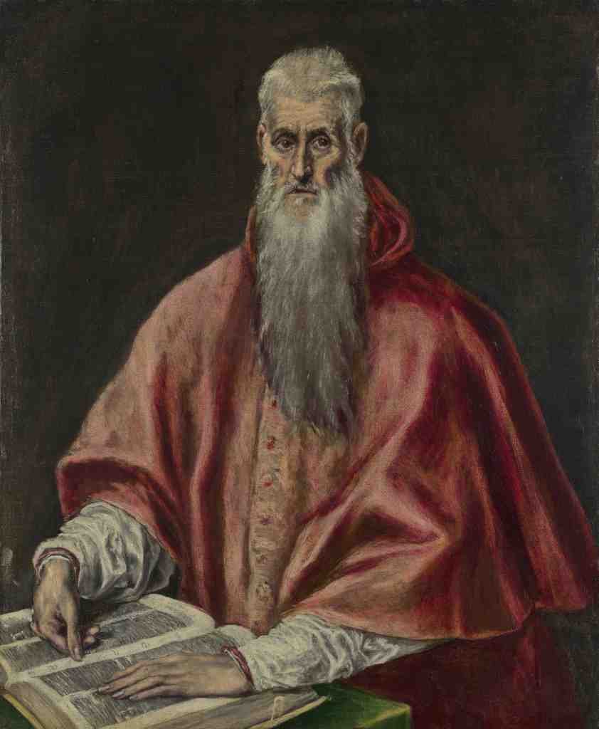 El Greco Saint Jerome as Cardinal A4 Photo Print