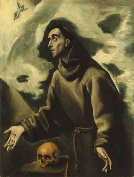 El Greco St Francis Receiving The Stigmata A4 Photo Print