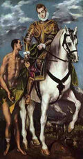 El Greco St Martin And The Beggar A4 Photo Print