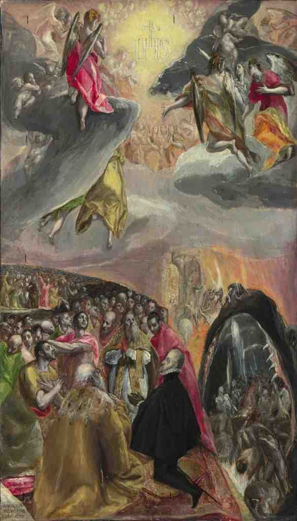 El Greco The Adoration of the Name of Jesus A4 Photo Print