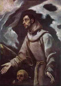 El Greco The Ecstasy Of St Francis C1580 A4 Photo Print