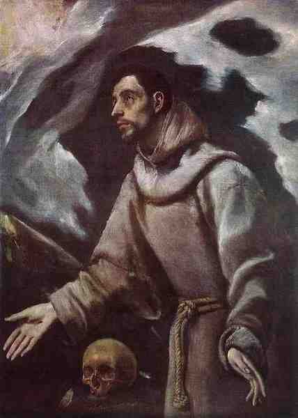 El Greco The Ecstasy Of St Francis C1580 A4 Photo Print