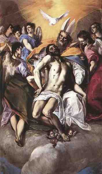 El Greco The Holy Trinity 1577 A4 Photo Print