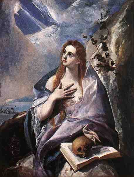 El Greco The Magdalene 1576 8 A4 Photo Print
